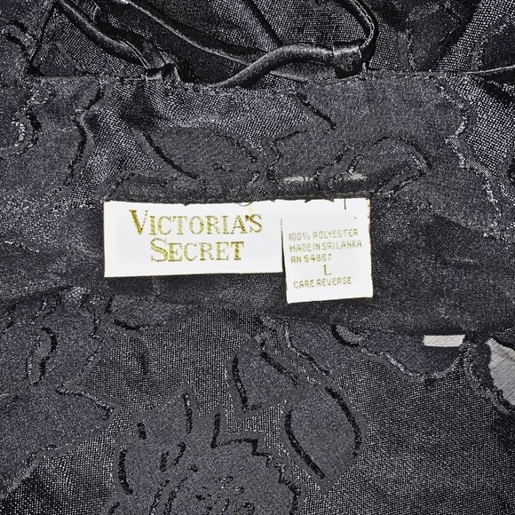 Victoria’s Secret Vintage Gold Label Slip LBD Teddy Lingerie Dress Sheer L - Picture 6 of 9